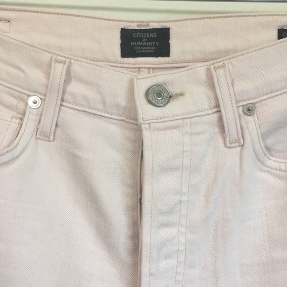 Citizens of Humanity Olivia High Rise Slim Crop Pants Rosewater - Picture 5 of 13